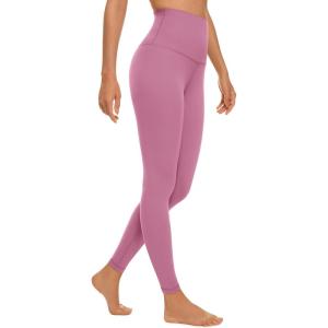 CRZ YOGA Butterluxe Super High Waist Leggings 25″- Buttery Soft Womens Yoga Pants Workout Over Belly(Velvet Dust)