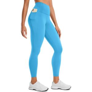 CRZ YOGA Butterluxe Workout Leggings Pockets 25” – High Waisted Gym Womens Yoga Pants Buttery Soft(Kayak Blue)