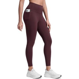 CRZ YOGA Butterluxe Workout Leggings Pockets 25” – High Waisted Gym Womens Yoga Pants Buttery Soft(Ripe Plum)