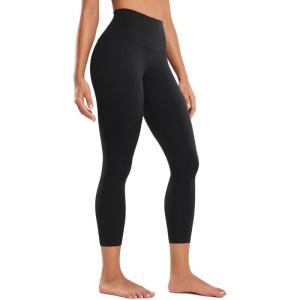 CRZ YOGA Butterluxe Yoga Capris Leggings 23” – High Waisted Buttery Soft Workout Womens Lounge Pants(Black)