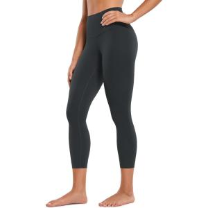 CRZ YOGA Butterluxe Yoga Capris Leggings 23” – High Waisted Buttery Soft Workout Womens Lounge Pants(Melanite)