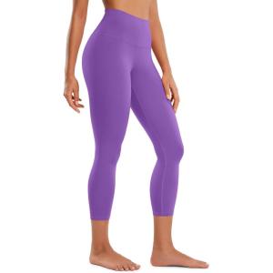 CRZ YOGA Butterluxe Yoga Capris Leggings 23” – High Waisted Buttery Soft Workout Womens Lounge Pants(Royal Lilac)