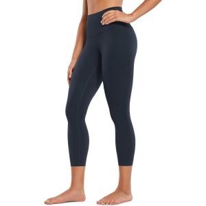 CRZ YOGA Butterluxe Yoga Capris Leggings 23” – High Waisted Buttery Soft Workout Womens Lounge Pants(True Navy)