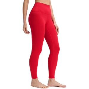 CRZ YOGA Butterluxe Yoga Leggings 28” – High Waisted Womens Workout Lounge Pants Buttery Soft(Aurora Red)