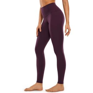 CRZ YOGA Butterluxe Yoga Leggings 31″- Extra Long High Waisted Workout Lounge Pants for Tall Women(Deep Purple)