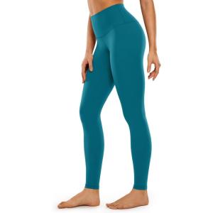 CRZ YOGA Butterluxe Yoga Leggings 31″- Extra Long High Waisted Workout Lounge Pants for Tall Women(Green Jade)