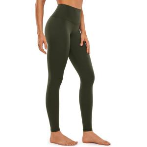 CRZ YOGA Butterluxe Yoga Leggings 31″- Extra Long High Waisted Workout Lounge Pants for Tall Women(Olive Green)