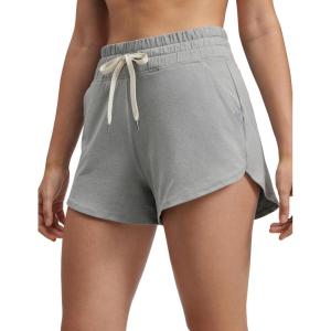 CRZ YOGA Cloud Jersey Dolphin Sweat Shorts for Women 3″ – High Waisted for Casual Athletic Lounge with Pockets(Sterling)