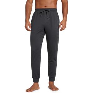 CRZ YOGA Cloud Jersey Lightweight Yoga Joggers for Men 29″ – Breathable Casual Lounge Workout Soft Sweatpants with Pockets(Ink Gray)