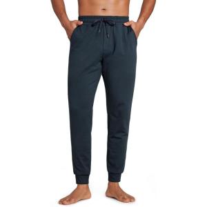 CRZ YOGA Cloud Jersey Lightweight Yoga Joggers for Men 29″ – Breathable Casual Lounge Workout Soft Sweatpants with Pockets(True Navy)