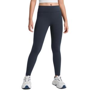 CRZ YOGA Girls Fleece Lined Full Length Leggings Matte – Casual Athletic Thermal High Waist Pants Winter Warm Kids Teen(True Navy)