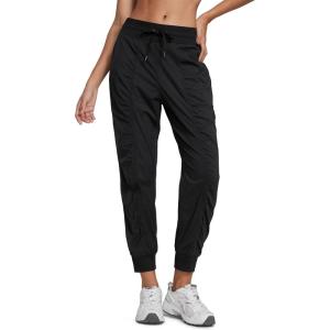 CRZ YOGA Lightweight Workout Joggers for Women 26″/28.5″/30.5″ – Outdoor Running Casual Pants with Pockets(Black)