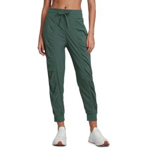 CRZ YOGA Lightweight Workout Joggers for Women 26″/28.5″/30.5″ – Outdoor Running Casual Pants with Pockets(Dark Forest Green)