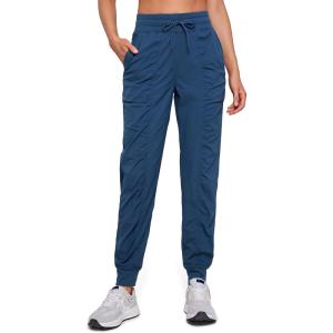 CRZ YOGA Lightweight Workout Joggers for Women 26″/28.5″/30.5″ – Outdoor Running Casual Pants with Pockets(French Navy)