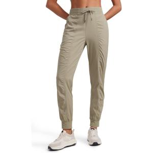 CRZ YOGA Lightweight Workout Joggers for Women 26″/28.5″/30.5″ – Outdoor Running Casual Pants with Pockets(Khali Barley)