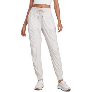 CRZ YOGA Lightweight Workout Joggers for Women 26″/28.5″/30.5″ – Outdoor Running Casual Pants with Pockets(Milky White (Bone))