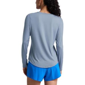 CRZ YOGA Lightweight Workout Long Sleeve Shirts for Women – Gym Running Fall Athletic Training T-Shirts High Neck Tops(Slate Blue)