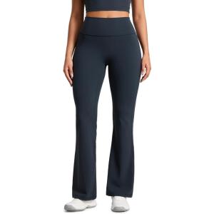 CRZ YOGA Secretsculpt Butterlift Flare Leggings 31″ – No Front Seam High Waist Bootcut Yoga Pants Booty Scrunch Butt(True Navy)