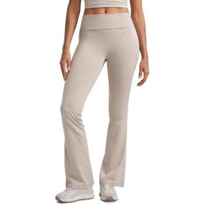 CRZ YOGA Womens Cloud Jersey Foldover Waist Flare Pants 31″ – Yoga High Waisted Bootcut Lounge Casual(Mojave Tan)