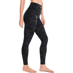 CRZ YOGA Women’s Naked Feeling I Workout Leggings 28 Inches – High Waisted Full-Length Yoga Pants(Dark Grey Camouflage)