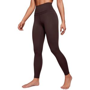 CRZ YOGA Women’s Naked Feeling I Workout Leggings 28 Inches – High Waisted Full-Length Yoga Pants(Hot Fudge Brown)