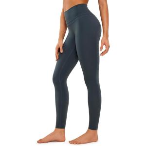 CRZ YOGA Women’s Naked Feeling I Workout Leggings 28 Inches – High Waisted Full-Length Yoga Pants(Melanite)