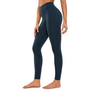 CRZ YOGA Women’s Naked Feeling I Workout Leggings 28 Inches – High Waisted Full-Length Yoga Pants(True Navy)