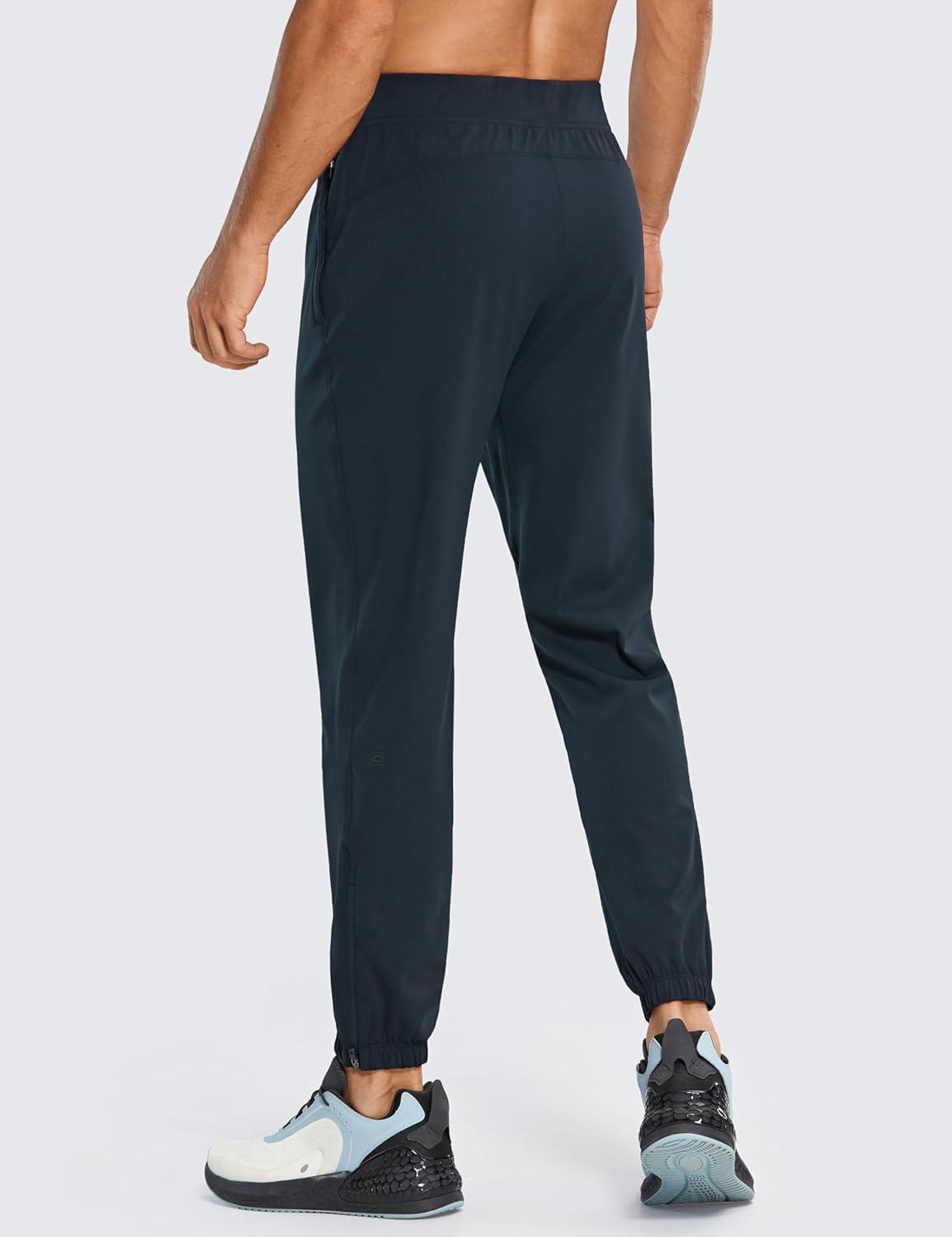 imageCRZ YOGA 4Way Stretch Athletic Joggers for Men 28quot Track Golf Gym Workout Hiking Pants with PocketsTrue Navy