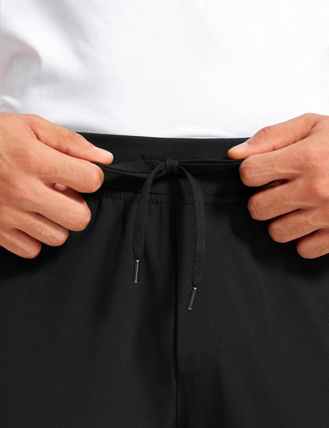 imageCRZ YOGA 4Way Stretch Athletic Joggers for Men 30quot32quot Track Golf Gym Workout Hiking Pants with PocketsBlack