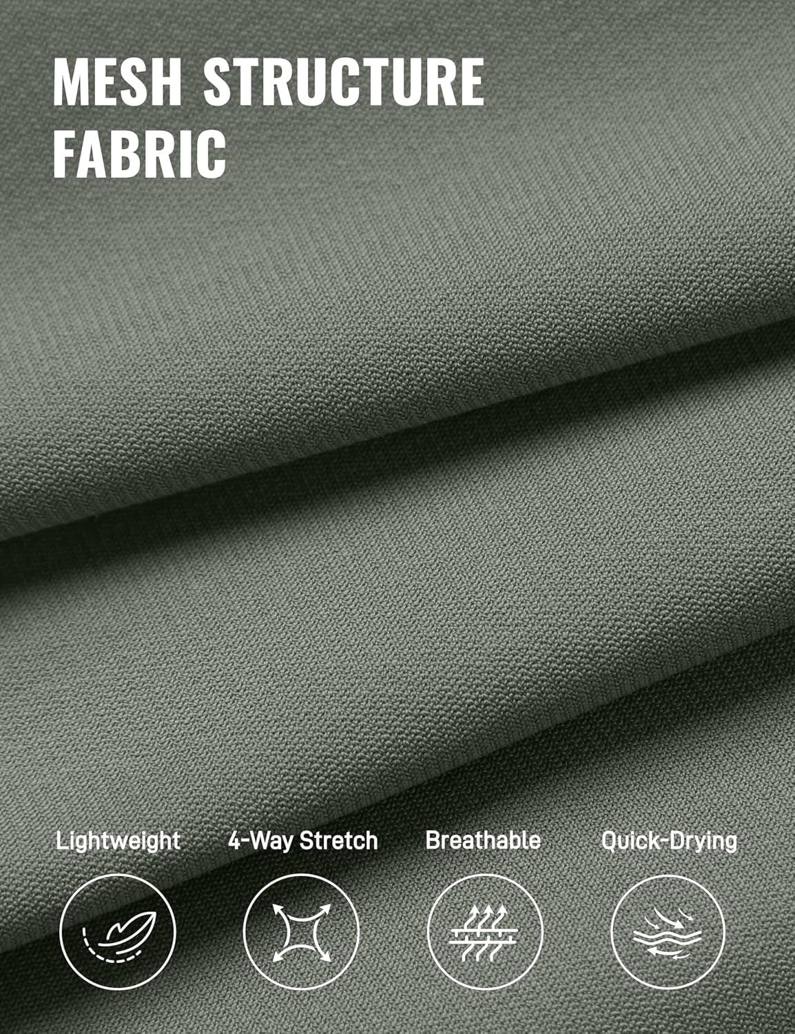 imageCRZ YOGA Athletic Joggers for Men 29quot Lightweight Running Training Pants with Zip Pockets and Ankle ZippersGrey Sage