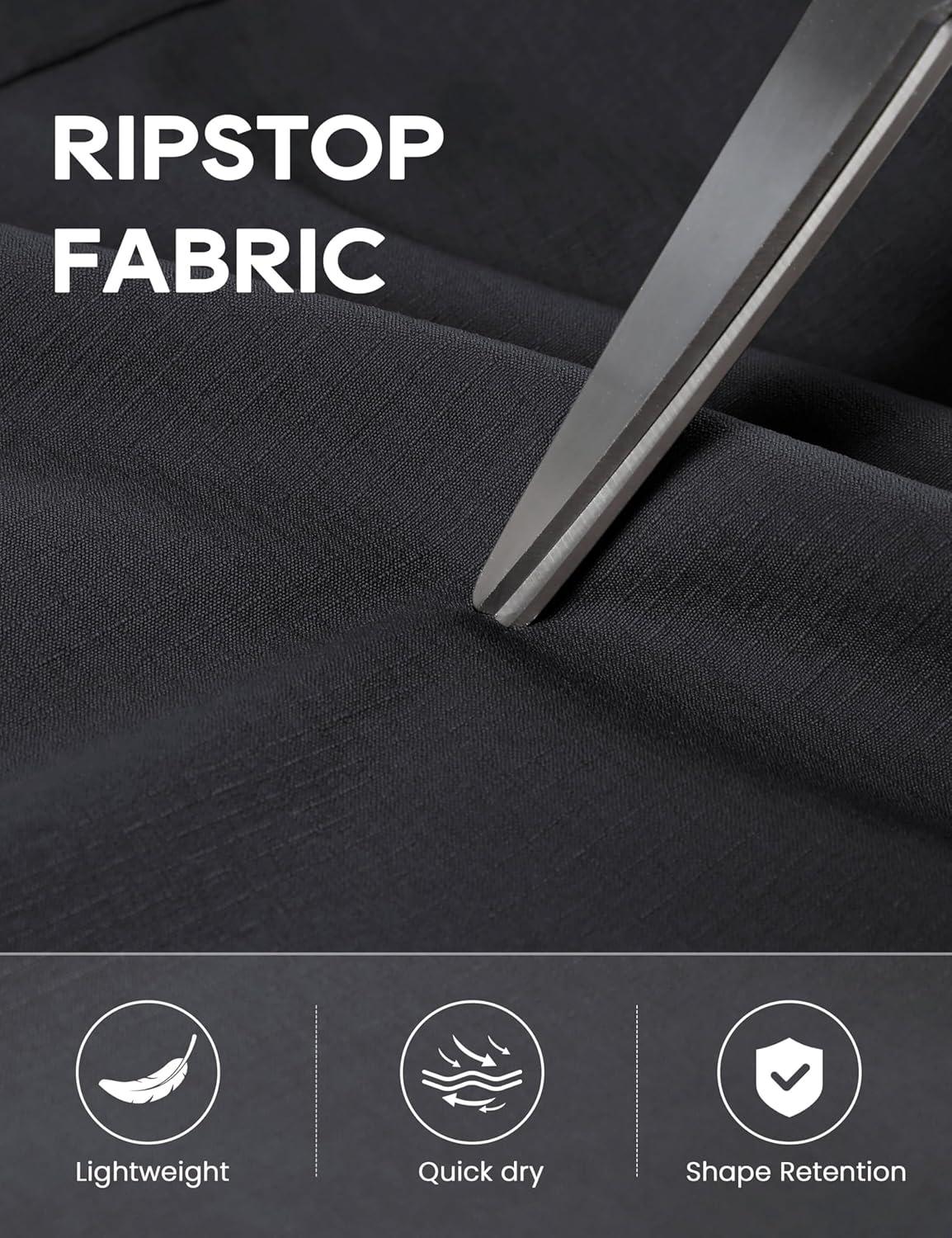 imageCRZ YOGA Athletic Joggers for Women 275quot Lightweight Travel Outdoor Hiking Pants with PocketsBlack