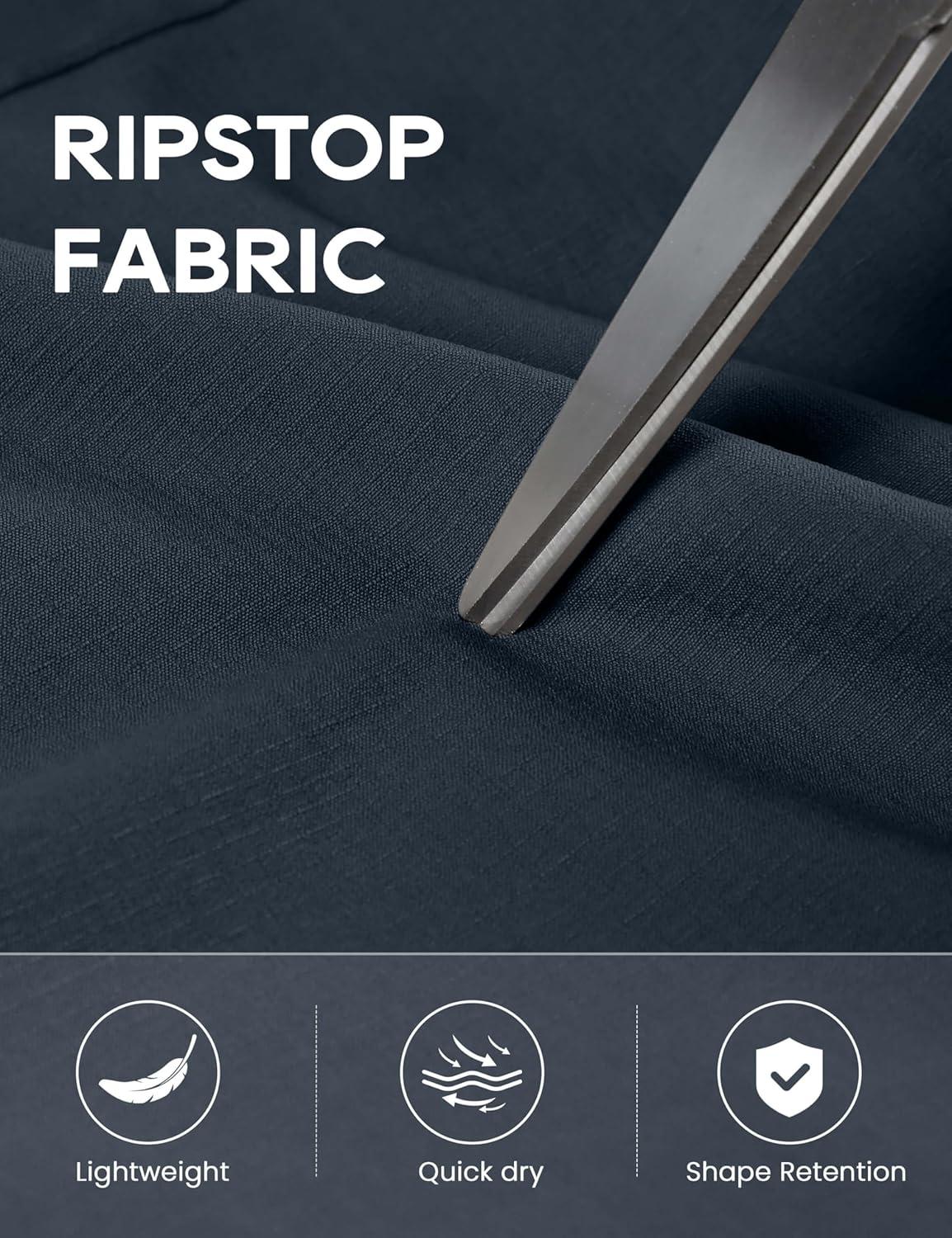 imageCRZ YOGA Athletic Joggers for Women 275quot Lightweight Travel Outdoor Hiking Pants with PocketsTrue Navy