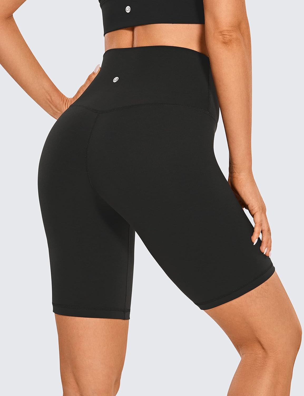 imageCRZ YOGA Butterluxe Biker Shorts 8quot High Waisted Gym Workout Running Volleyball Spandex Yoga WomensBlack