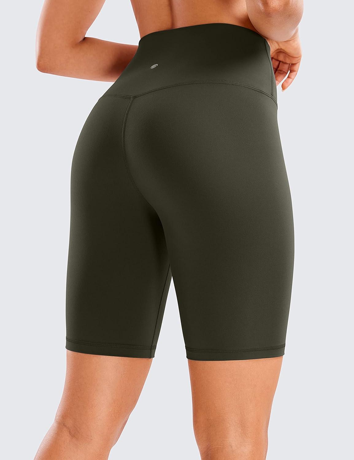 imageCRZ YOGA Butterluxe Biker Shorts 8quot High Waisted Gym Workout Running Volleyball Spandex Yoga WomensOlive Green