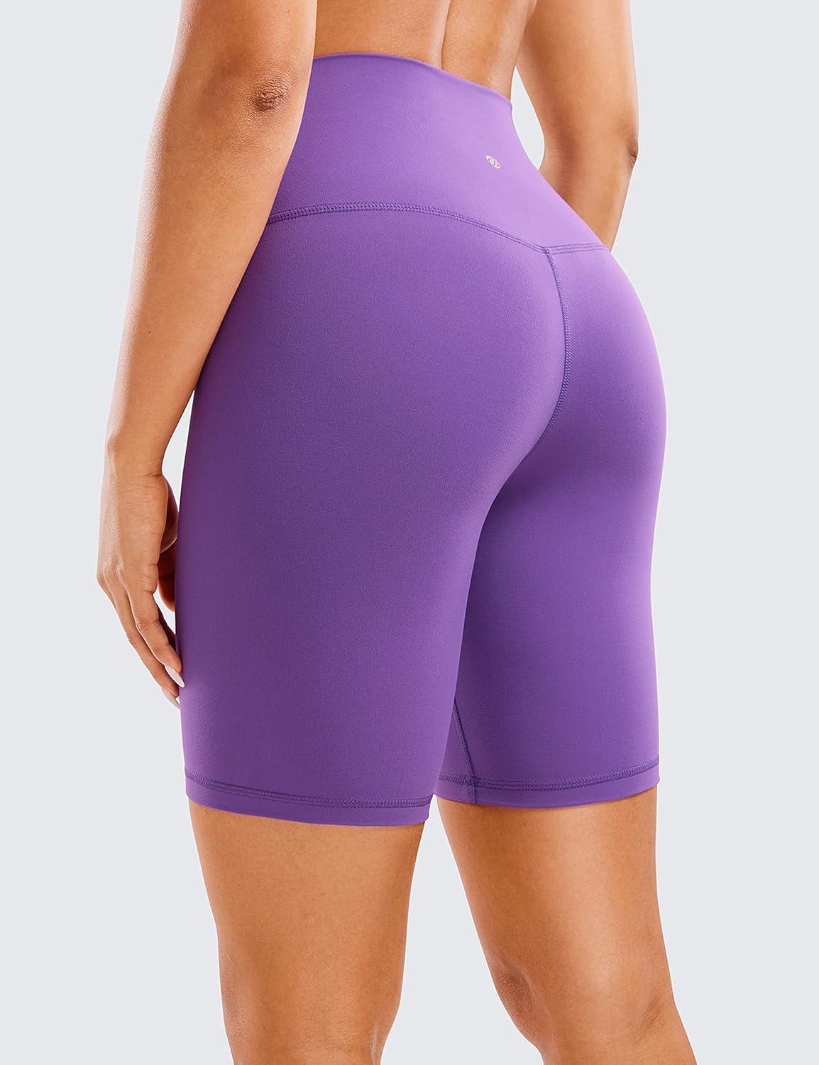 imageCRZ YOGA Butterluxe Biker Shorts 8quot High Waisted Gym Workout Running Volleyball Spandex Yoga WomensRoyal Lilac