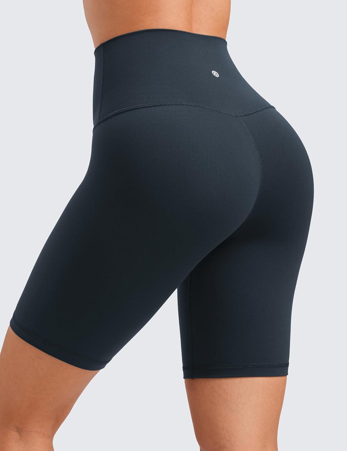 imageCRZ YOGA Butterluxe Biker Shorts 8quot High Waisted Gym Workout Running Volleyball Spandex Yoga WomensTrue Navy