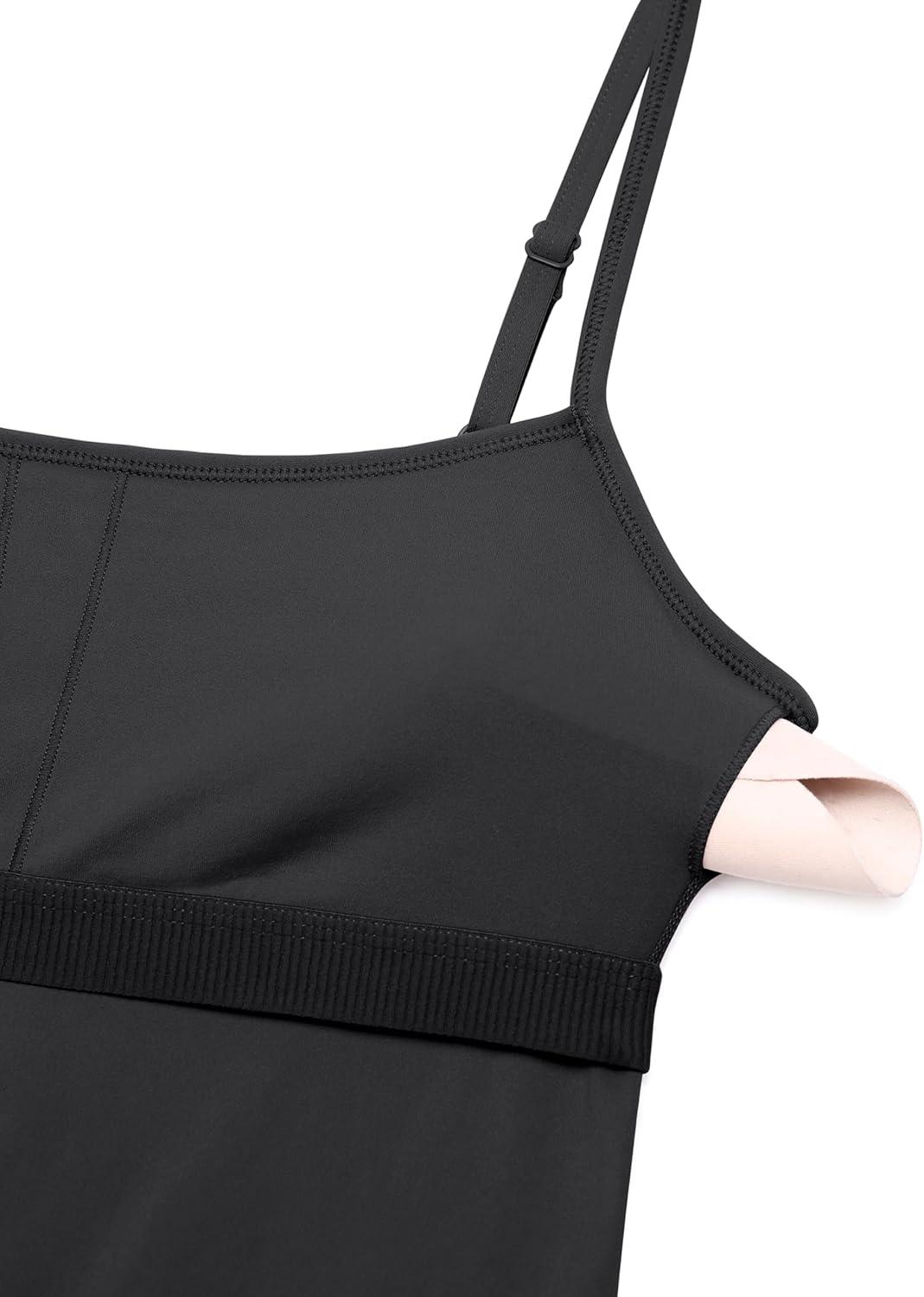 imageCRZ YOGA Butterluxe Cami Strap Jumpsuits for Women Adjustable Yoga Workout One Piece Tank Leggings Romper with Builtin BraMysterious Grey