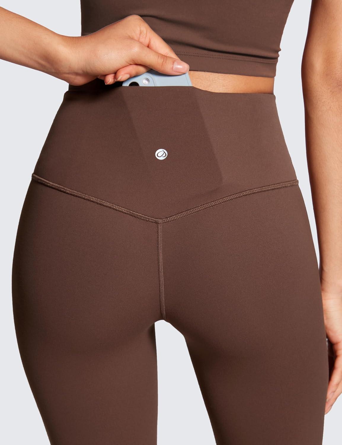 imageCRZ YOGA Butterluxe Flare Leggings 29quot305quot32quot335quot High Waist Bootcut Wide Leg Lounge Womens Yoga Pants with PocketCoffee Brown