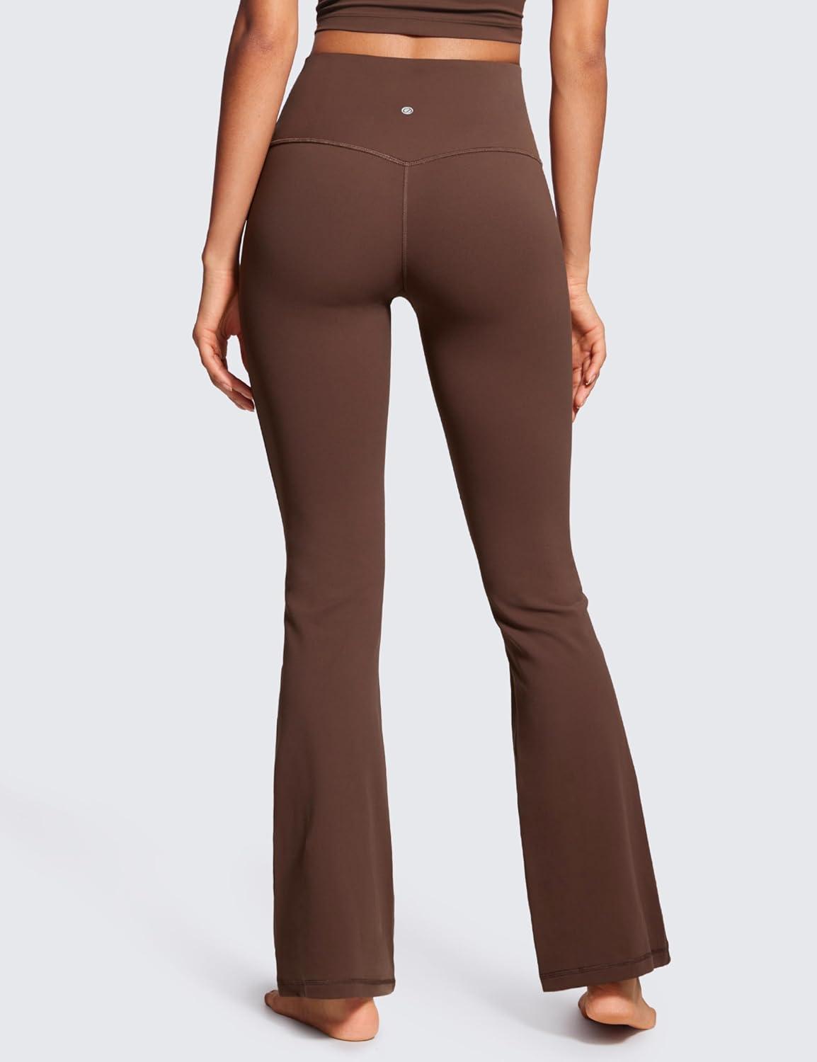 imageCRZ YOGA Butterluxe Flare Leggings 29quot305quot32quot335quot High Waist Bootcut Wide Leg Lounge Womens Yoga Pants with PocketCoffee Brown