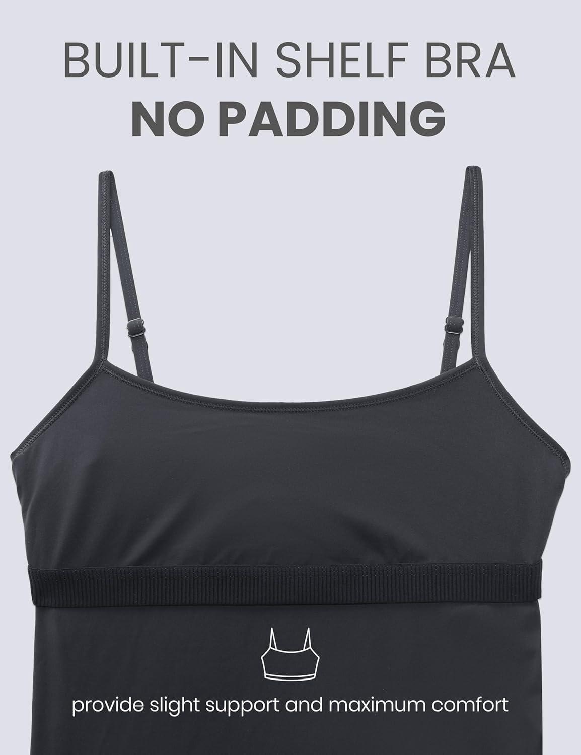 imageCRZ YOGA Butterluxe Maternity Cami Strap Workout Romper U Neck Casual Shorts Jumpsuit Pregnancy Womens Tank Top BodysuitMysterious Grey