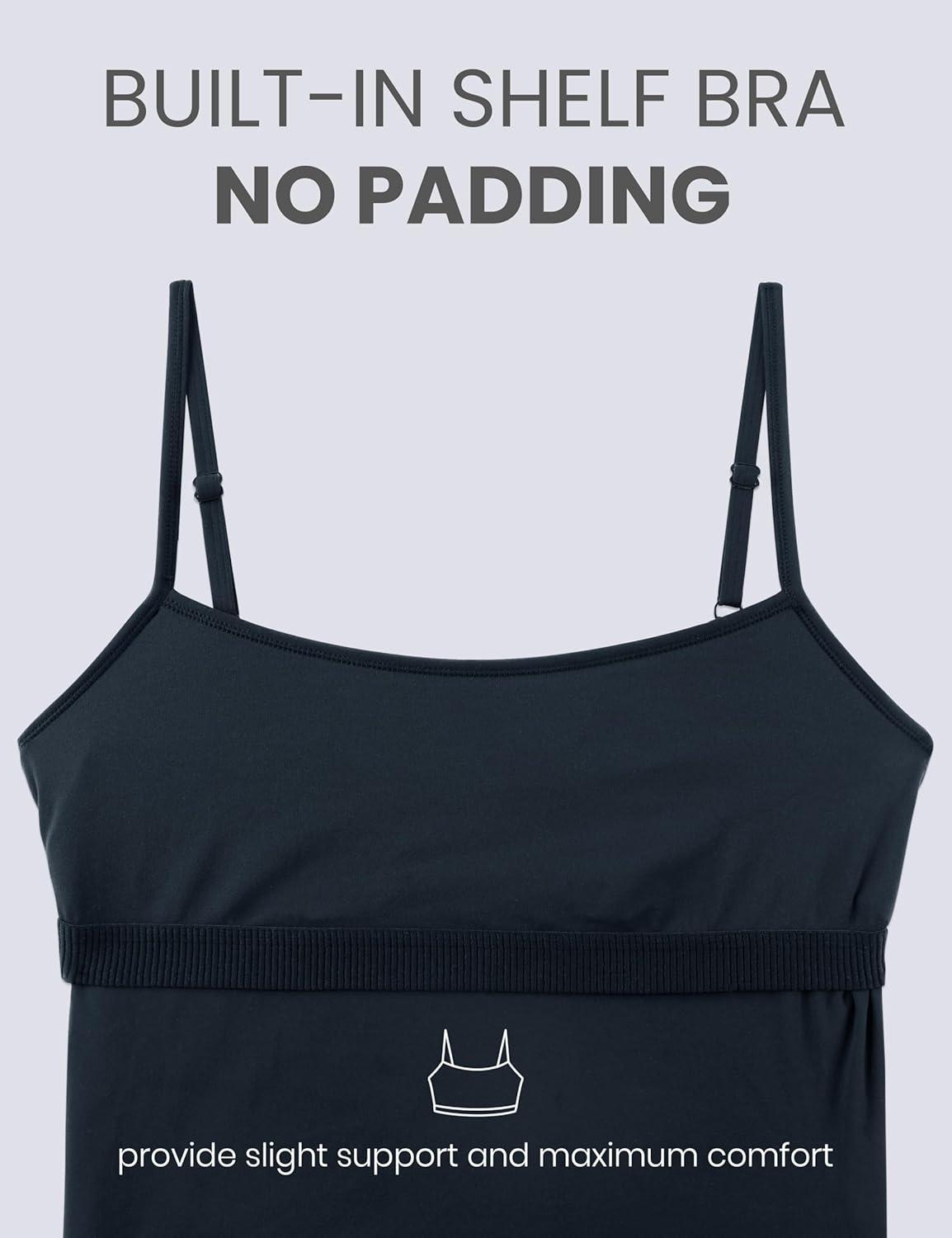 imageCRZ YOGA Butterluxe Maternity Cami Strap Workout Romper U Neck Casual Shorts Jumpsuit Pregnancy Womens Tank Top BodysuitTrue Navy