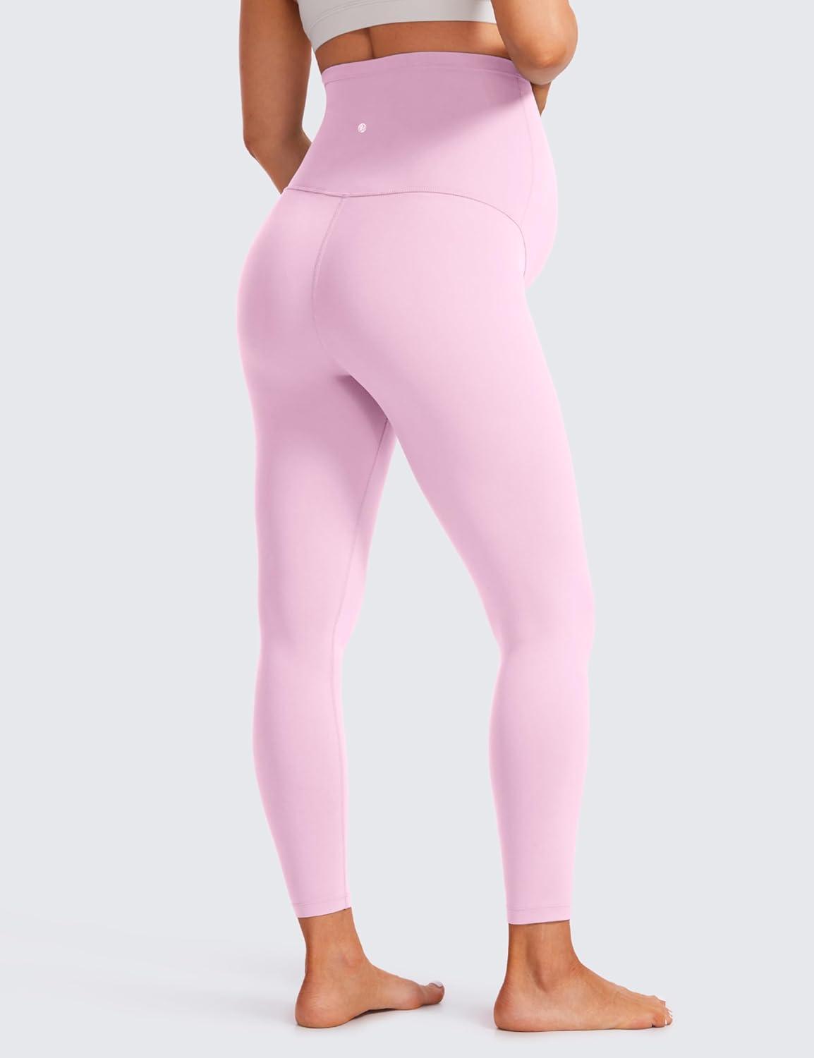 imageCRZ YOGA Butterluxe Maternity Leggings 25quot Over The Belly Buttery Soft Workout Activewear Yoga Womens Pregnancy PantsVita Pink