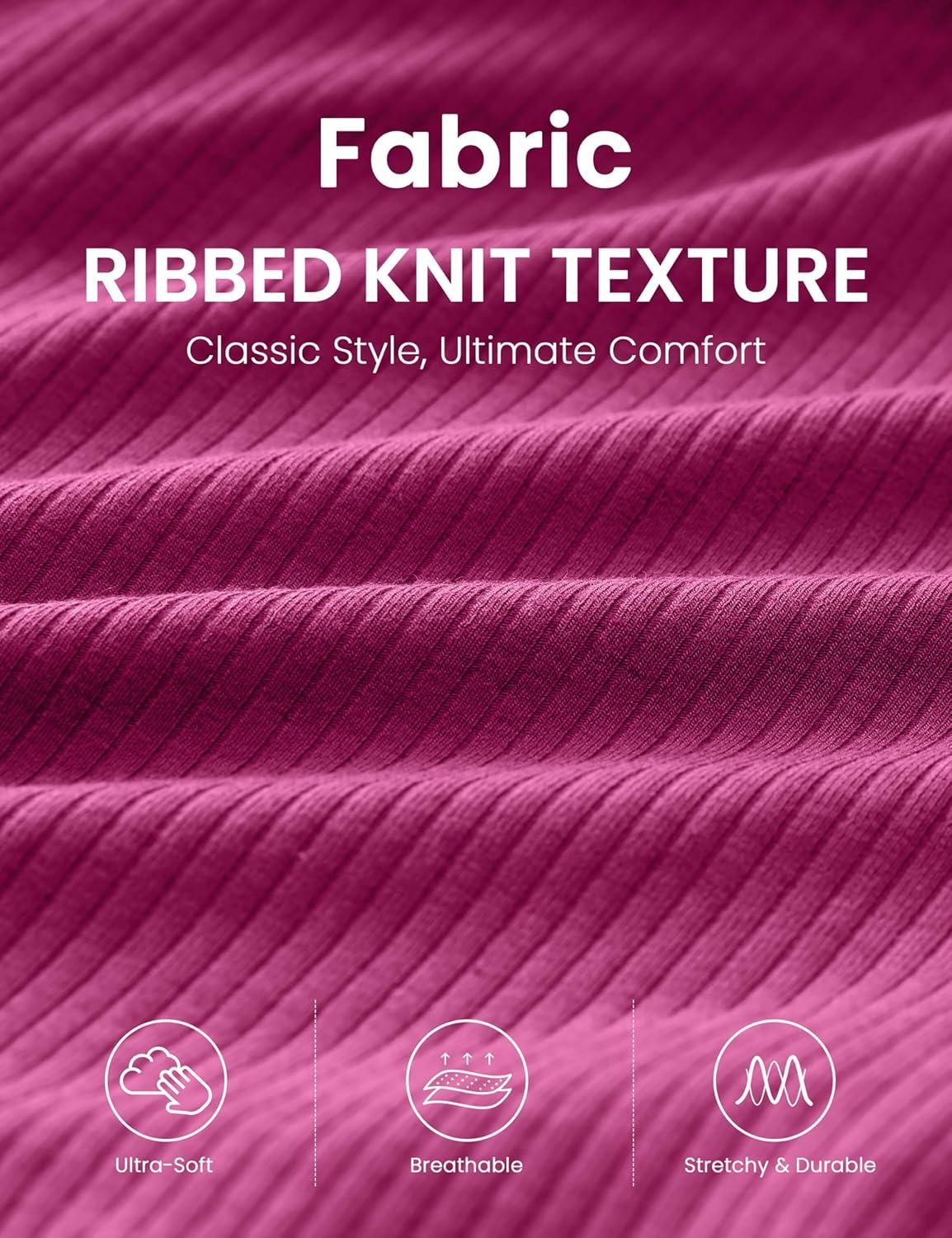 imageCRZ YOGA Comfy Ribbed Sweat Shorts for Women 3quot High Waisted Lyocell for Casual Lounge Athletic Jersey with PocketsMagenta Purple