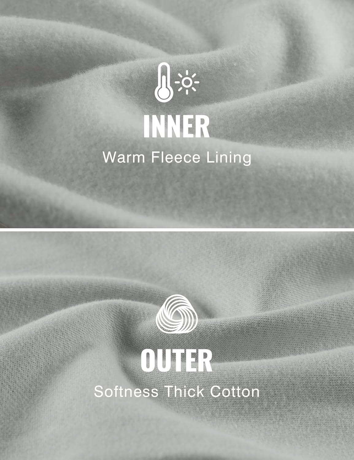 imageCRZ YOGA Cotton Fleece Lined Relaxed Sweatpants for Men 32quot Loose Lounge Casual Bottom Sweat Pants with Zipper PocketSterling