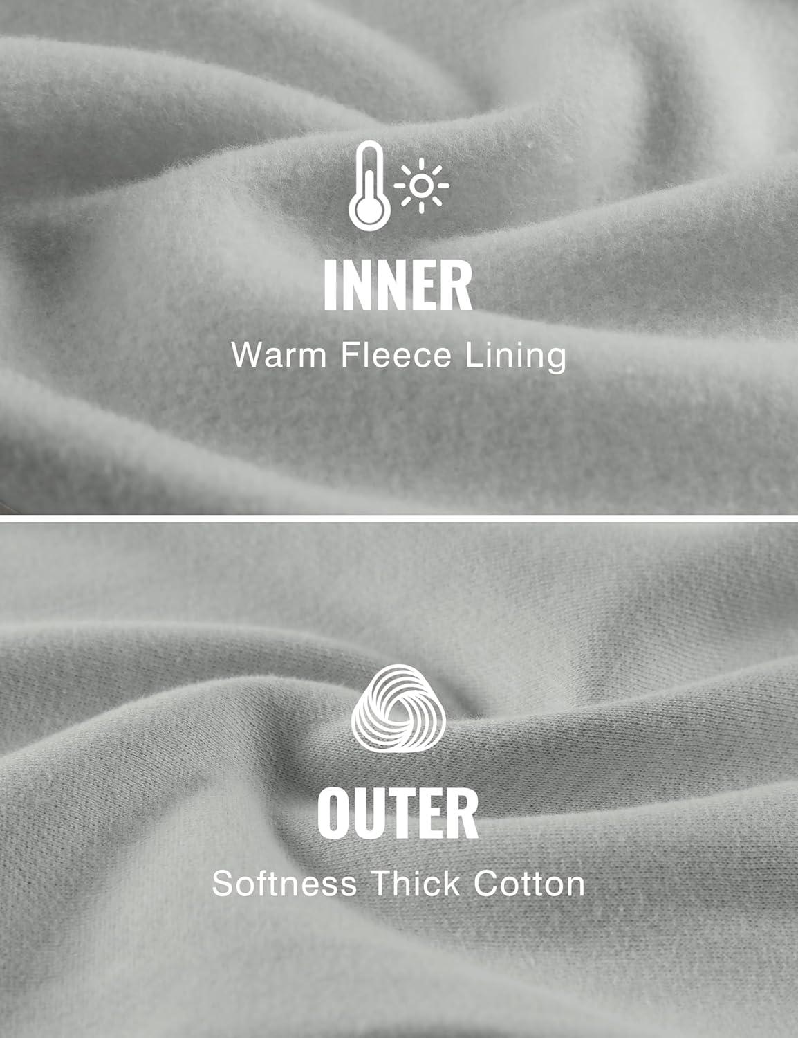 imageCRZ YOGA Cotton Fleece Lined Sweatpants Women High Waisted Warm Casual Lounge Jogger Pants with PocketsSterling