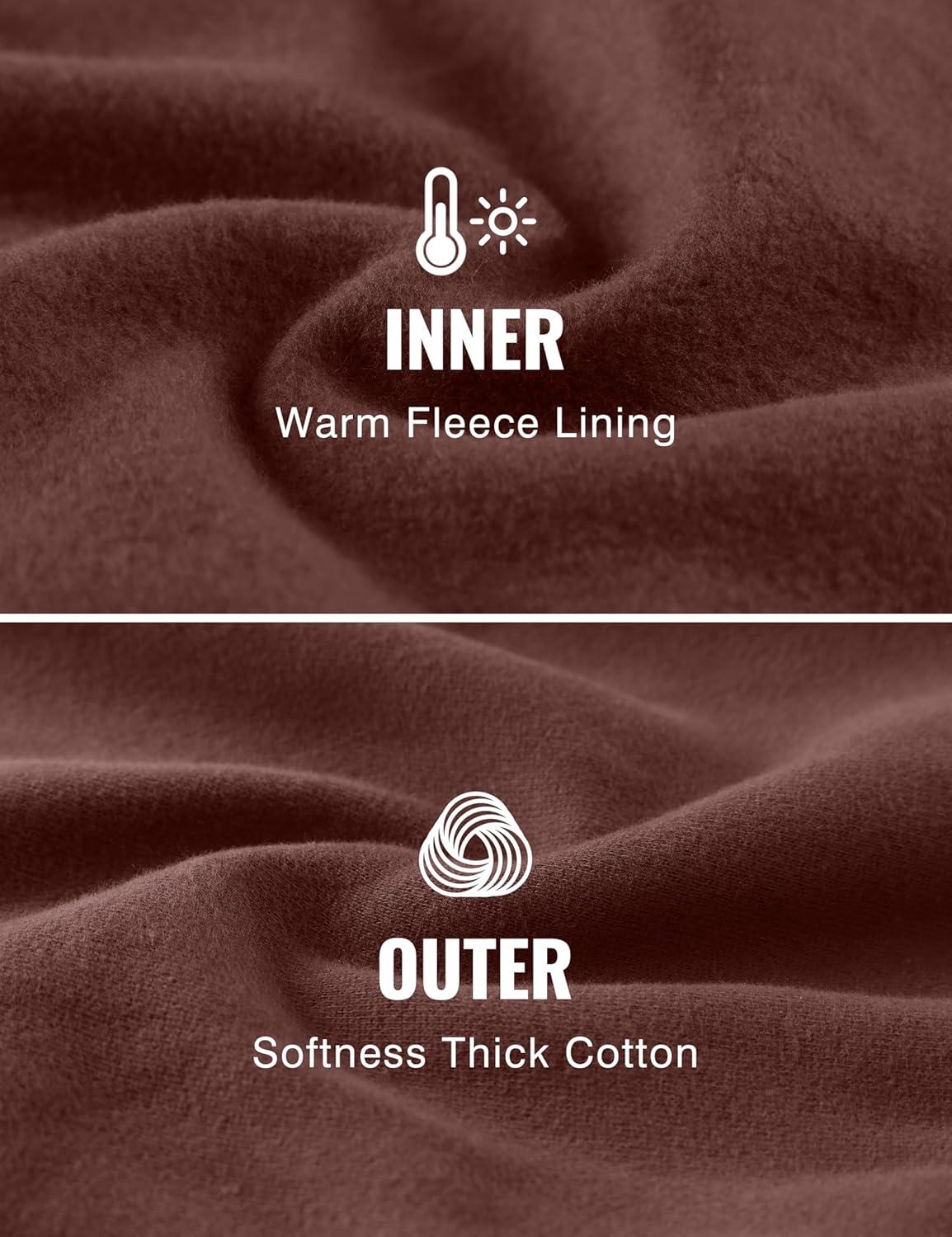 imageCRZ YOGA Cotton Fleece Lined Sweatpants Women High Waisted Warm Casual Lounge Jogger Pants with PocketsTaupe