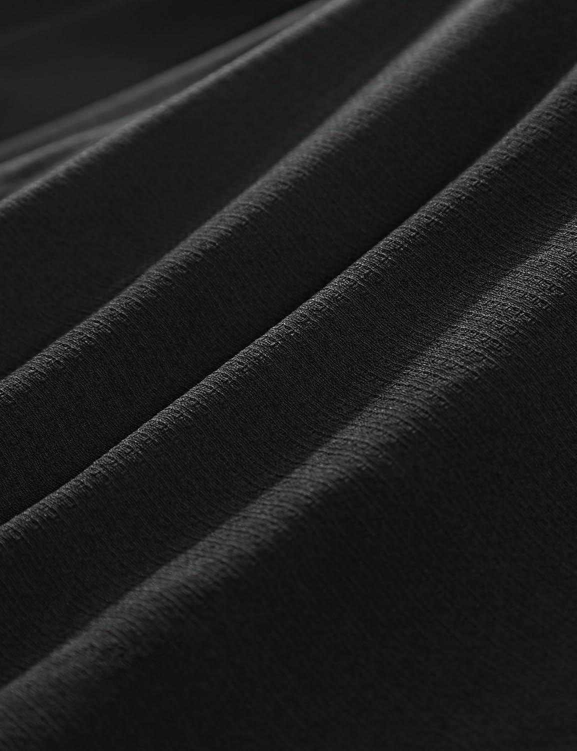 imageCRZ YOGA Crewneck Workout Long Sleeve Shirts for Men Quick Dry Running Athletic TShirts Lightweight Basic TopsBlack