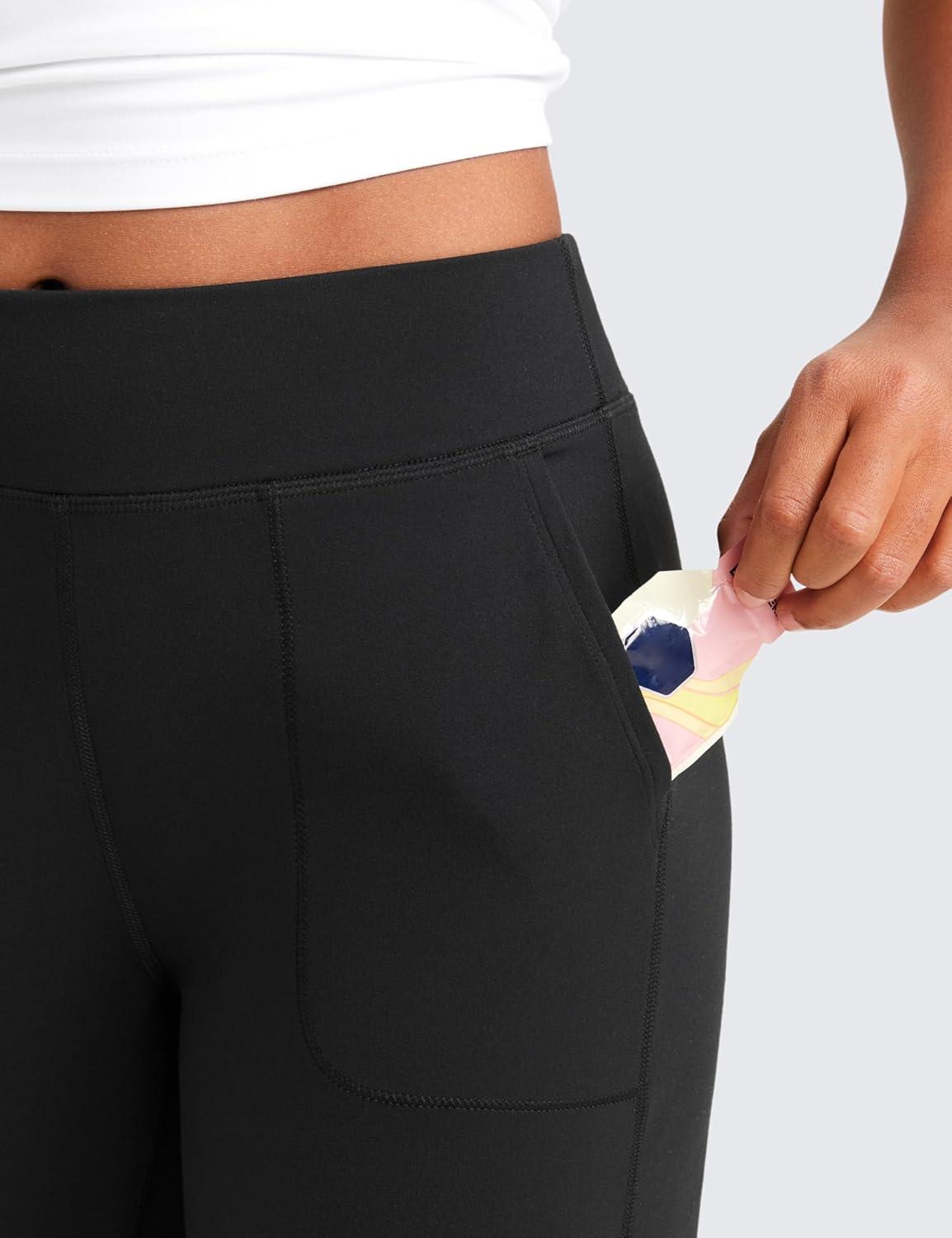 imageCRZ YOGA Girls Butterlift Athletic Joggers Active Running Casual Lounge High Waist Pants with Pockets Kid TeenBlack