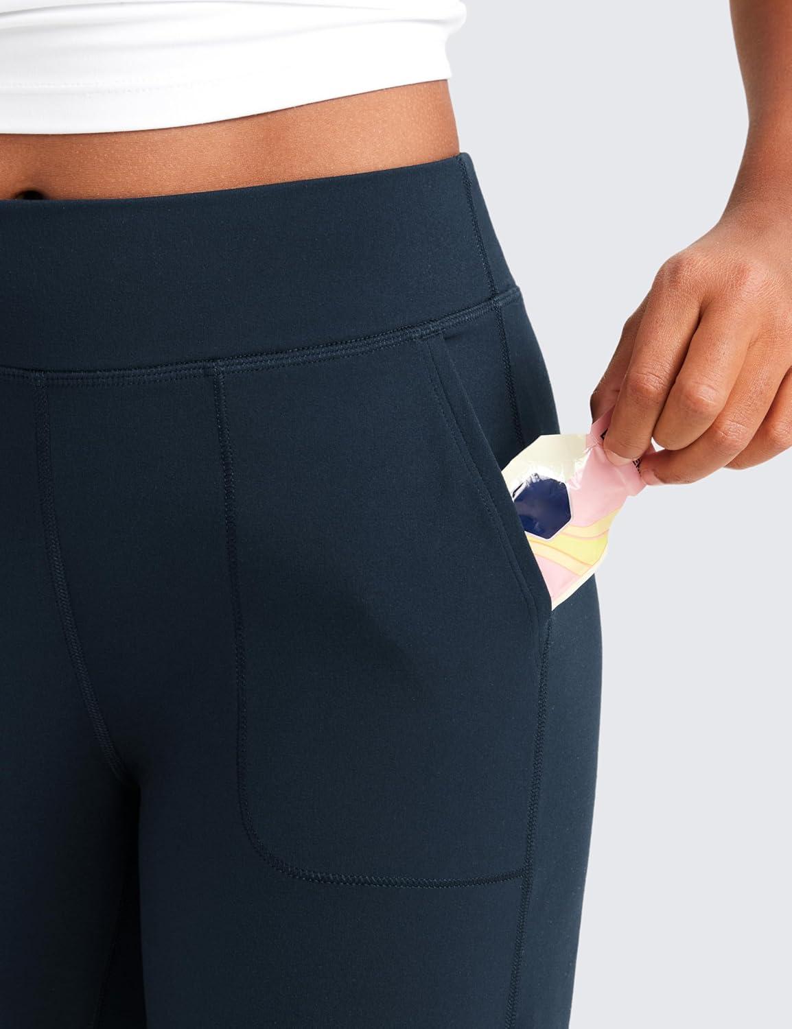 imageCRZ YOGA Girls Butterlift Athletic Joggers Active Running Casual Lounge High Waist Pants with Pockets Kid TeenTwilight Blue