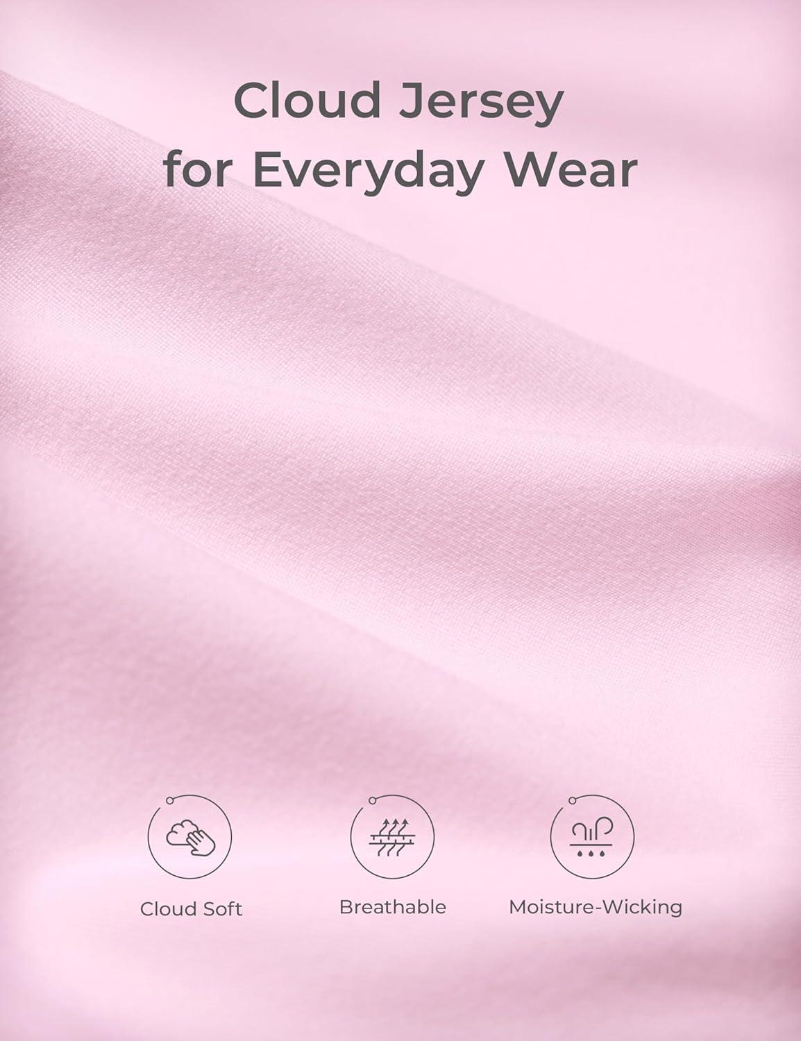 imageCRZ YOGA Girls Cloud Jersey Short Sleeve Casual Polo Shirts School Uniform Tennis Golf Hip Length Side Splits Kids TeenStrawberry Pink